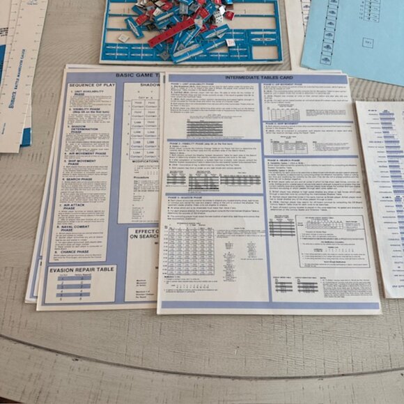 Rare, vintage 1978 Avalon Hill Bismark - Picture 7 of 11